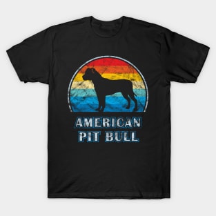 American Pit Bull Terrier Vintage Design Dog T-Shirt